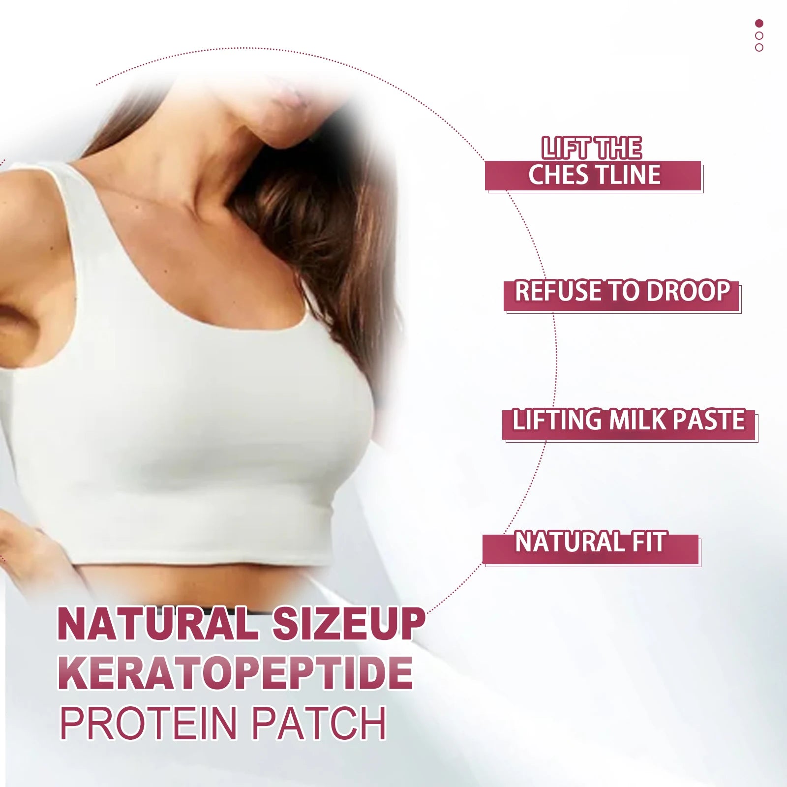 Breast Enhancement Patch: A Breast Care Patch for Preventing Sagging, Lifting, Enhancing Fullness and Increasing Breast Volume.