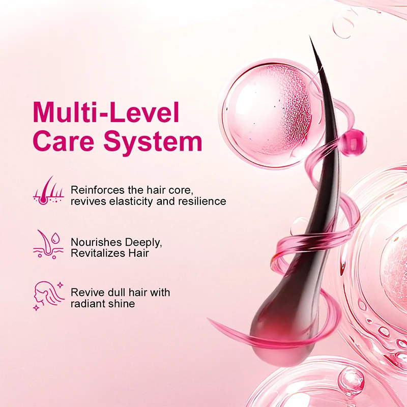 PURC Keratin Repairing Hair Mask Smoothing Softness Reduces Dryness Frizz Collagen Nourish Hair Conditioner 200g