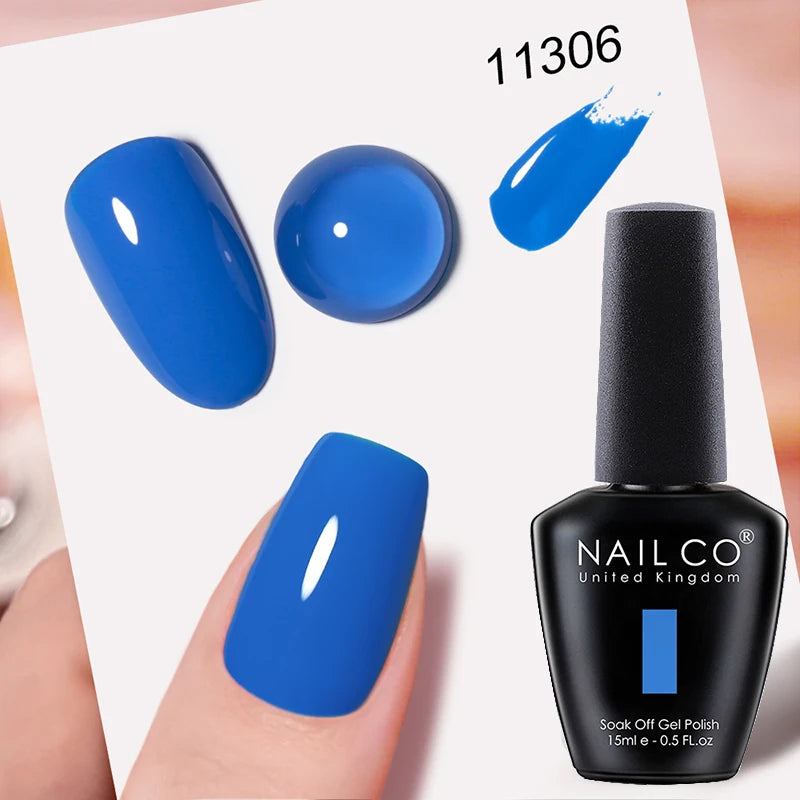 NAILCO 15ml Hema/TPO Free UV Gel Nail Polish Nail Art Manicure Nail Professionals Base Top Varnish Semi Permanent Vernis Nail