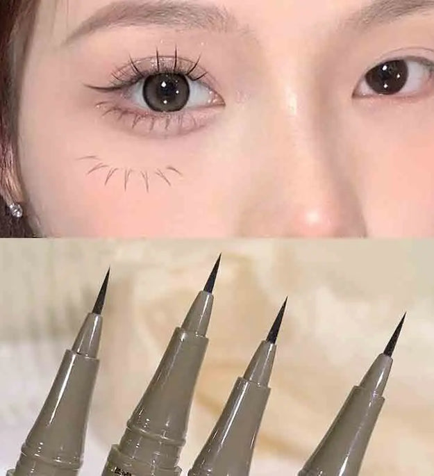 Slim eyeliner is waterproof, sweat-proof, long-lasting and non-smudged. Newbie brown eyeliner liquid pen
