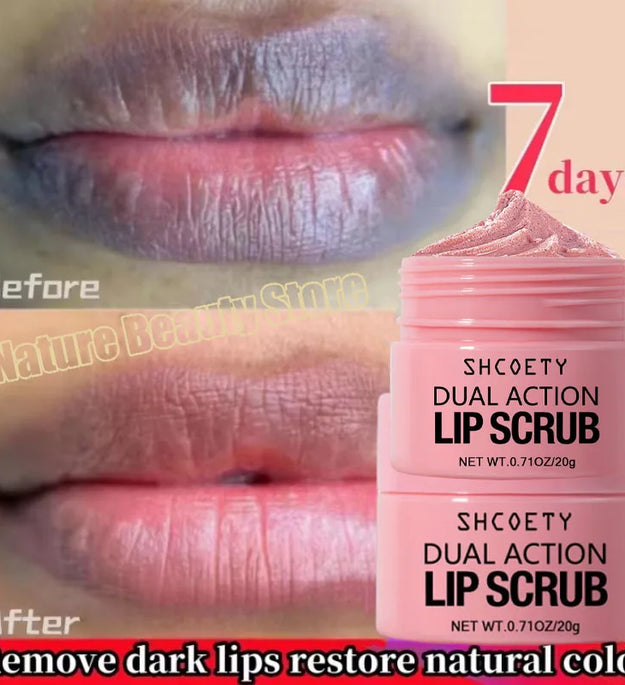 Remove Dark Lip Scrub Fast Lightening Pink Lip Exfoliating Fade Lip Line Dead Skin Moisturizer Korean Care Products Beauty Healt