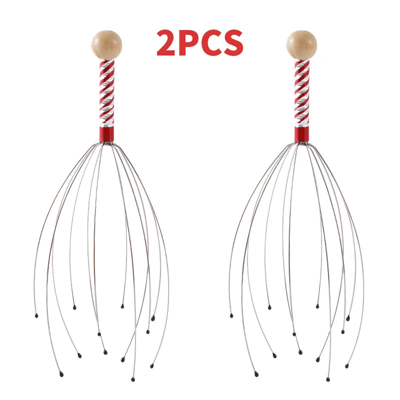 1/2PCS Head Massager Head Scratching Octopus Scalp Non Soul Extractor Divine Tool For Extracting Healthy And Healthy Hair - BlissFully