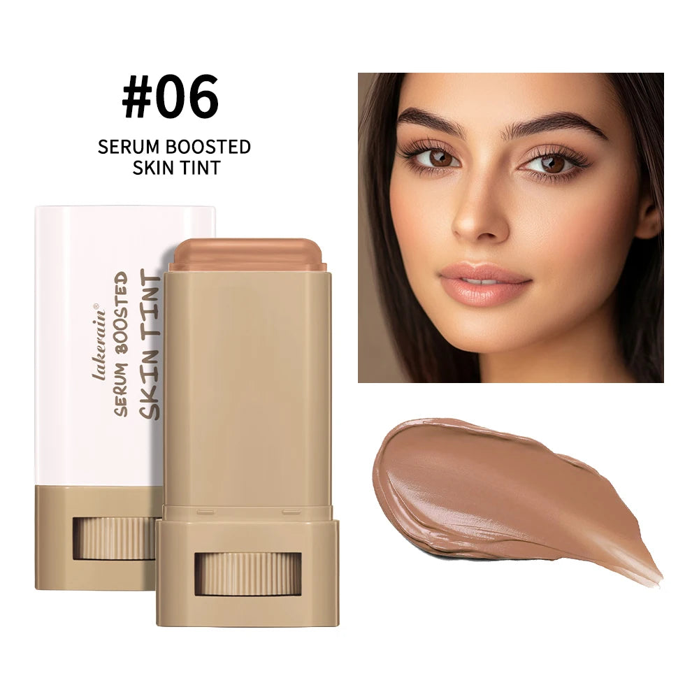 Skin Tint Stick Waterproof Nourishing Solid Tinted Serum Foundation Skin Tint Balm Face Tinted Face Contour Stick Makeup - BlissFully