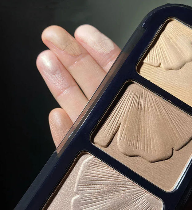 4 Color Contouring Highlighter Shading Palette Natural Nose Shadow Aegyosal Face Three-dimensional Matte Brighten Bronzer Makeup