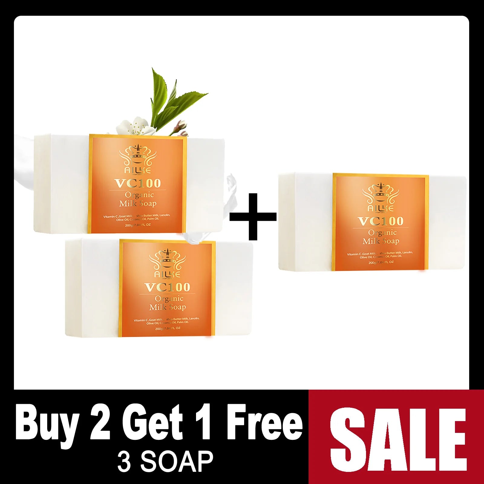 AILKE Vitamin C Whitening Kit For Women, Even Skin Tone, Clean Skin, Moisturizing, Anti Wrinkles, Skin Glowing Beauty Set