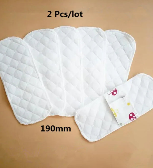 2Pcs/lot 19cm Washable Waterproof Panty Liner Thin Reusable Feminine Hygiene Pads Menstrual Cloth Sanitary Pad Napkin for Women