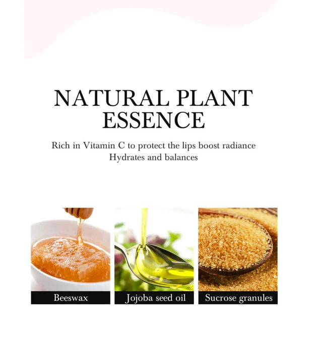 HANDAIYAN 2in1 Lip Scrub Balm Exfoliator Moisturizer Repair Mask Sugar Care Double Effected Hydrating Treatment