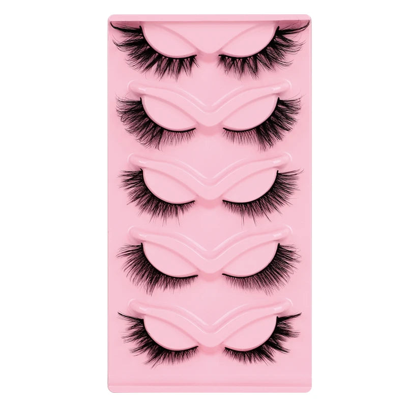 Eyelashes 5/10/16 Pairs 3D Faux Mink Lashes Natural False Eyelashes Reusable Dramatic Volume Lashes Makeup Eyelash Extension