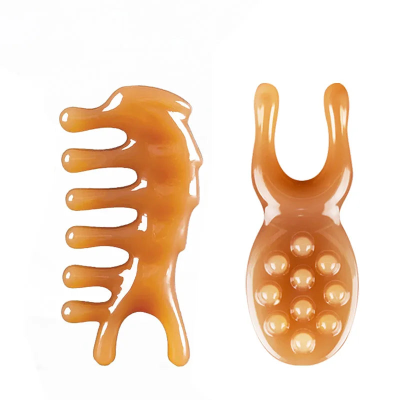 Skin Scraping Resin Guasha Massage Board Face Eye SPA Massager Plate For Neck Back Body Legs Hands Promote Blood Circulation