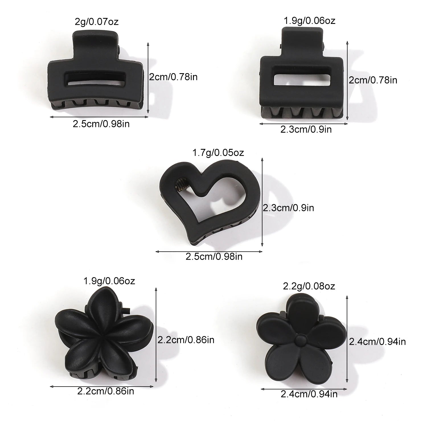 12/24/30Pcs Mini Flower Hair Claw Clips Pack for Women Girl Cute Hair Accessories Creaseless Styling for Bangs Tiny Hair Styling