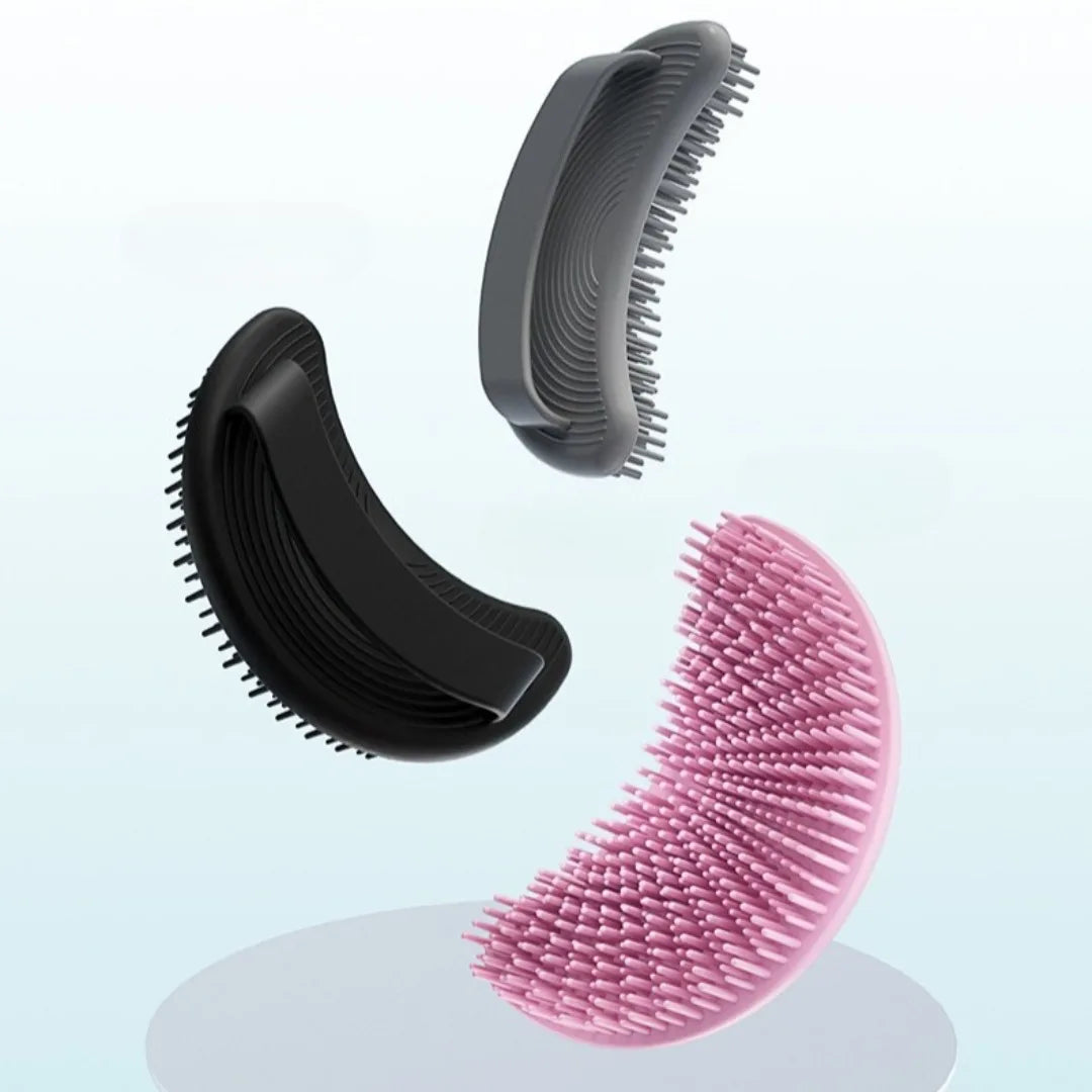 Soft Silicone Body Scrubber Exfoliating Brush Cleanser Manual Body Cleansing Skin Care Scrubber Shower Gentle Massage Bath Brush