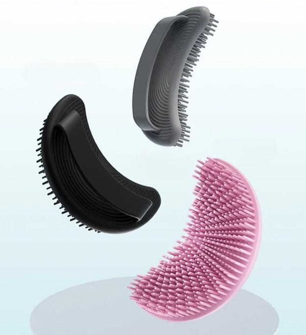 Soft Silicone Body Scrubber Exfoliating Brush Cleanser Manual Body Cleansing Skin Care Scrubber Shower Gentle Massage Bath Brush