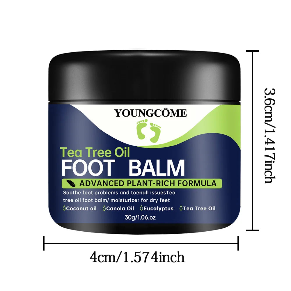 Tea Tree Oil Foot Cream  Repairs Cracked Feet Deeply Moisturizes and Nourishes Dry Rough Skin,Softens Hard Skin