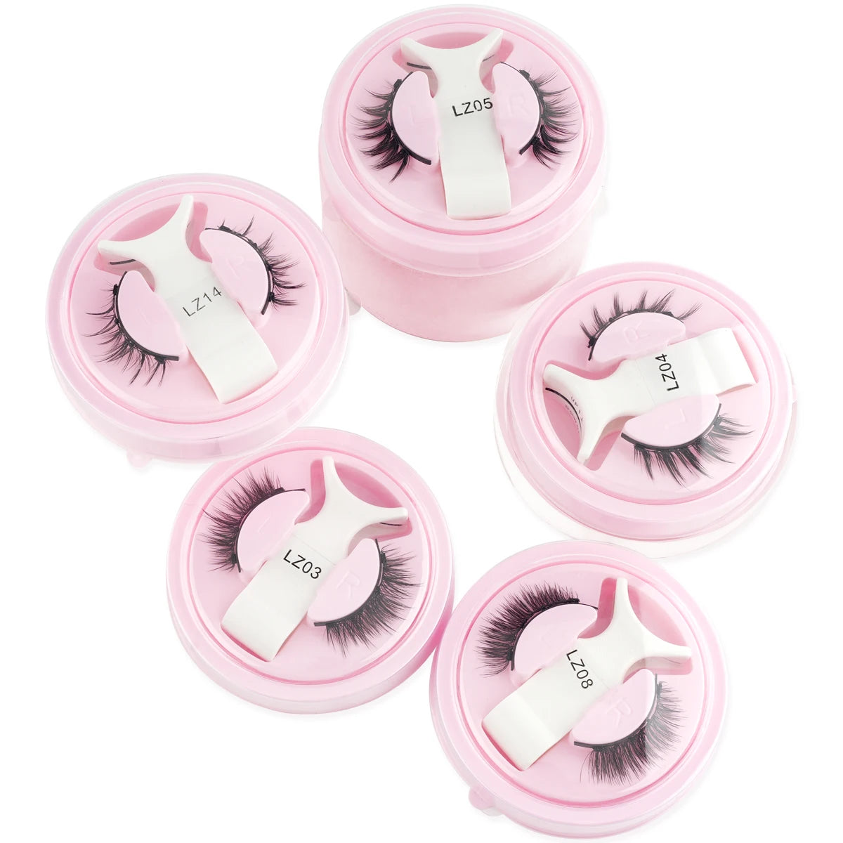Wholesale 5/1 Pair Magnetic Eyelashes With Tweezer Set Reusable Magnetic Lash Extension Natural Curler False Eyelashes Makeup