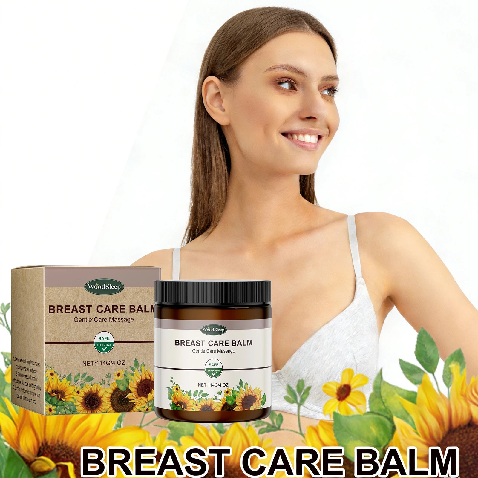 Breast Care Balm Effective Anti-Sagging Chest Lift Soothing Plump Breast Cream for Women Enhance Softness Luster Sexy Body Care