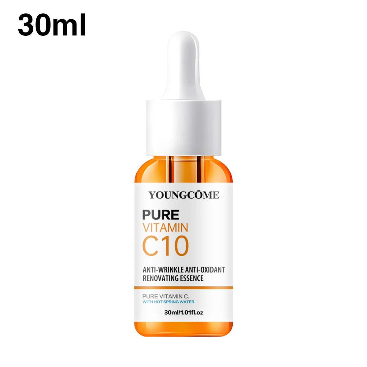 Vitamin C Facial Essence Hyaluronic Acid Dark Skin Brighten Serum Fade Fine Lines Moisturizing Repair Dull Serum Face Skin Care - BlissFully