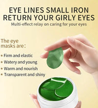 60pcs seaweed hyaluronic acid eye mask to remove dark circles collagen eye patch facial care products - BlissFully