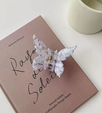 Super Fairy Three-Dimensional Butterfly Half-Tied Hair Back Of The Head Acetate Clip Hair Accessories For Women - BlissFully