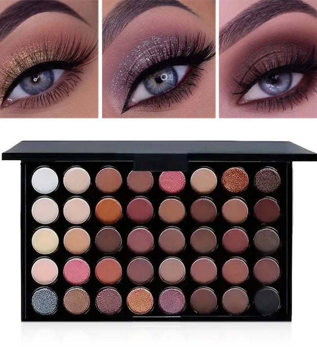 40 Colors Glitter Eyeshadow Palette Matte Waterproof Long Lasting Pressed Powder Cosmetics Kit Fashion Women Eye Makeup palette