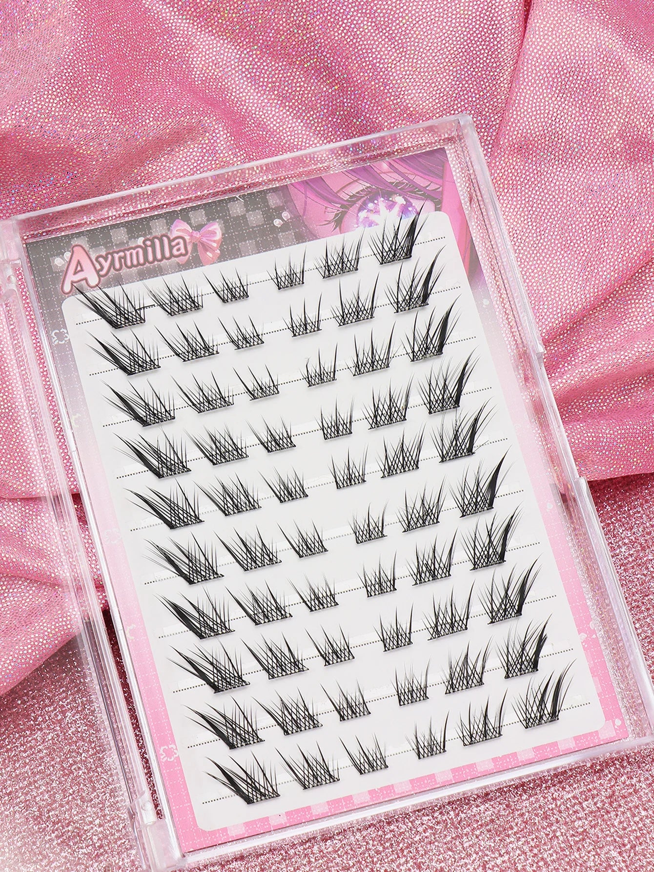 80 cluster Brown Fox Eye Tail False Eyelash wedding party and dates eyelashes  for daily makeup