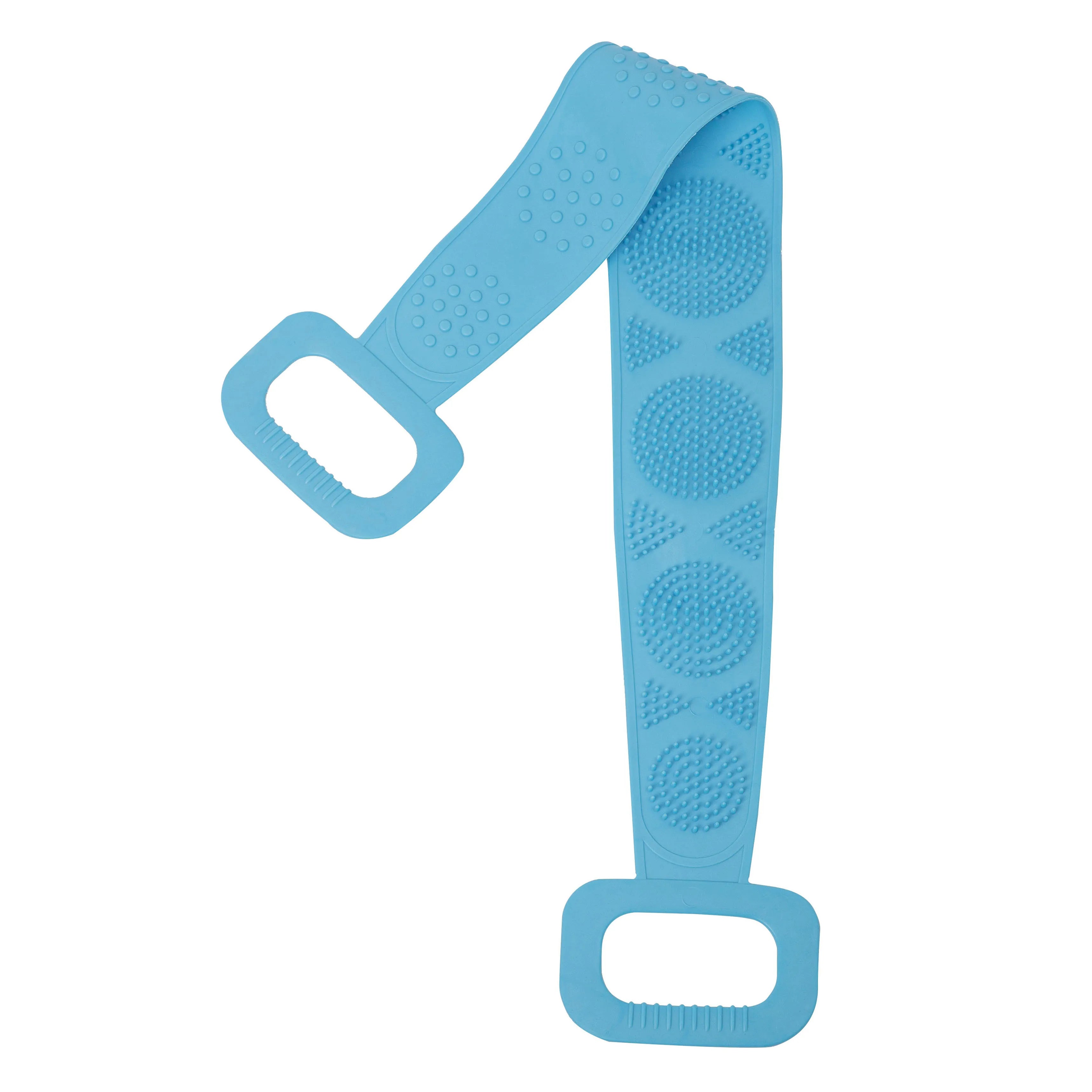 Body Scrubber Rubbing Back Peeling Massage Shower Extended Scrubber Skin Clean Brushes Body Sponge Silicone Brushes Bath Towels