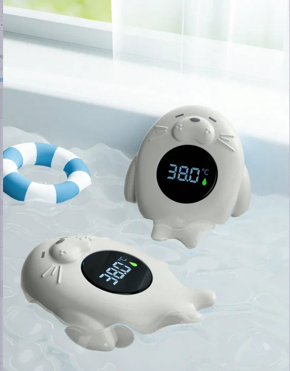 Baby bath thermometer Tub Temperature Monitor Hot Cold Water Resistant Temperature Warning Monitor Upgraded Sensor LED display