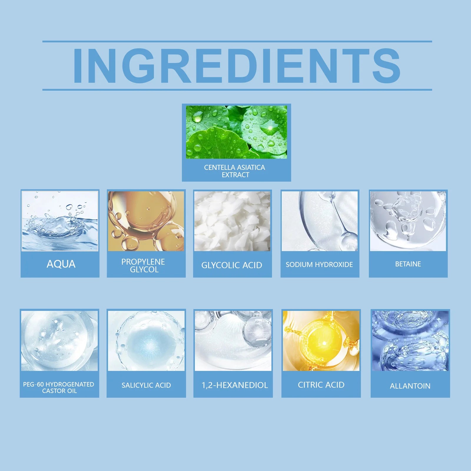 Hoygi 70pcs Salicylic Acid Exfoliating Pads for Face Gentle Skin Brightening Toner Wipes with Glycolic Acid for Smooth Texture