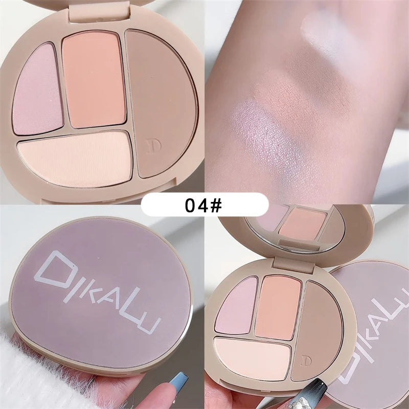 Multifunctional Bronzer Contour Palette Nose Shadow Profile Highlighter Blush Plate Matte Contouring Shading Llluminator Makeup