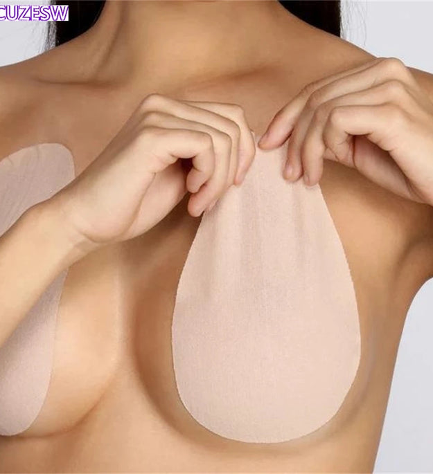 1Pair Breast Lift Tape Nipple Cover Invisible Enhancer Push Up  Bra Tape Chest Lift Adhesive Accessories Seamless Stickers