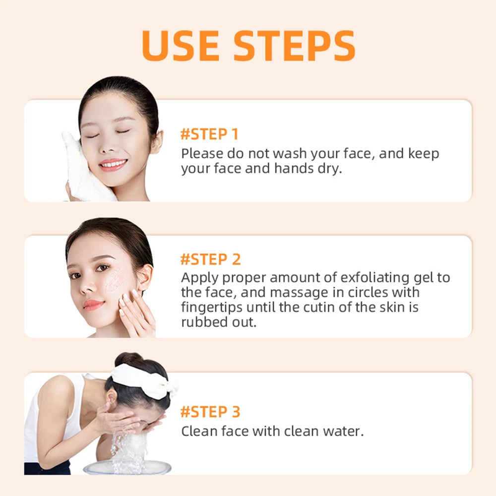Orange Exfoliating Gel Dead Spot Remover Brighten Peeling 50g Gentle Repair Scrub Whiten Hydrating Moisturizer Korean Skin Care - BlissFully