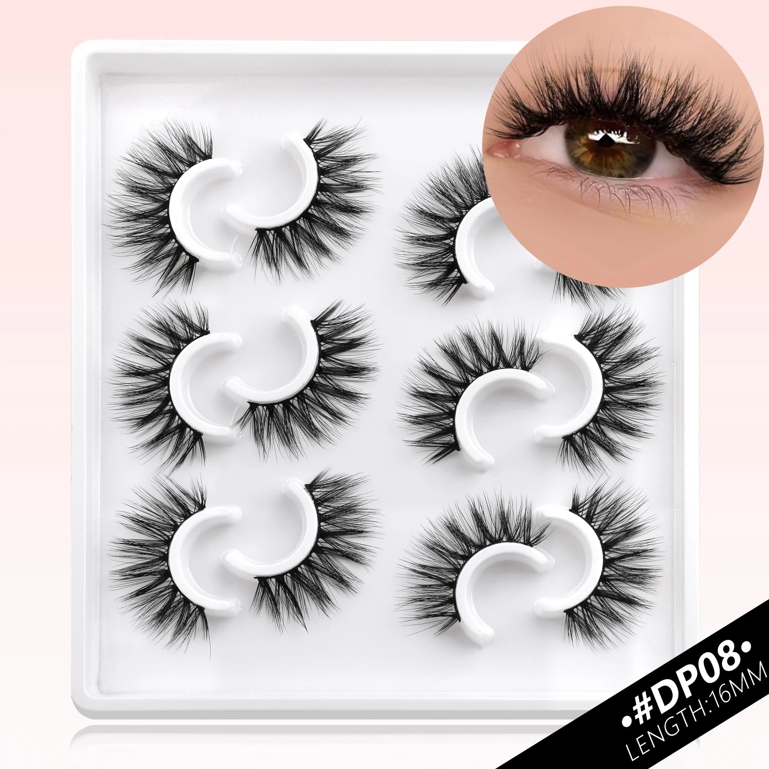 Veltrinay False Eyelashes Cat Eye Lashes Wispy Strips 3D Mink Lashes Fake Eyelashes Fluffy Volume Dramatic Fake Lashes Makeup
