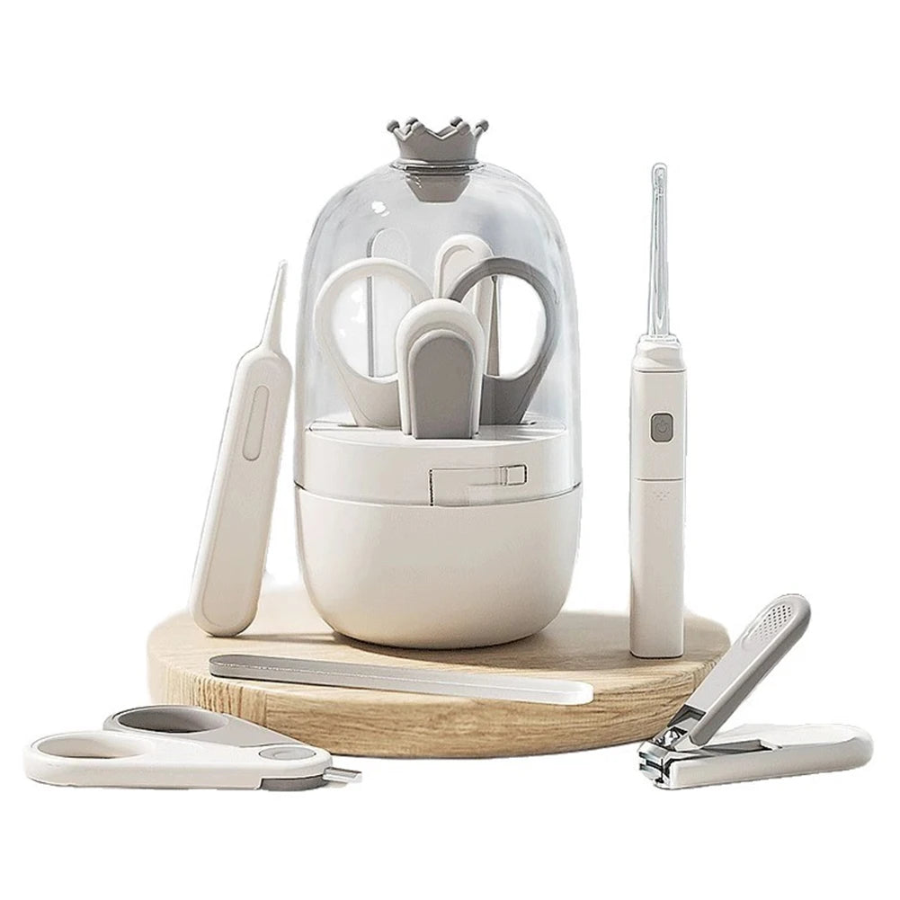 Children Manicure Kit Baby Nail Scissor Baby Nail Care Tool Set Kid Safe Portable Nail Clipper Trimmer File Tweezer with Box