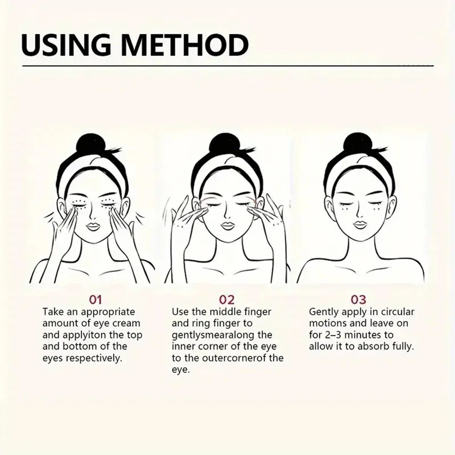 5 IN 1 Eye Cream Instant Lift 1+1 Pack 40g with Collagen Vitamin C Honey Hyaluronic Acid Reduces Wrinkles Puffiness Moisturizing