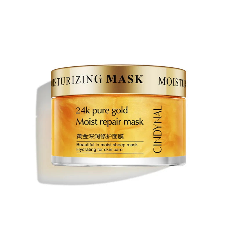 24K Gold Collagen Moisturizing Face Cream Sleeping Facial Mask Firming Nourishing Hydrating Cream Skin Care 120g