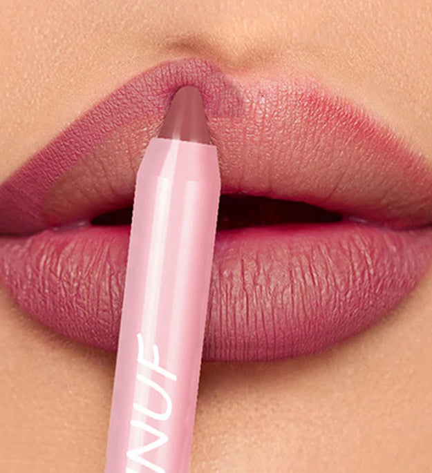 18-Colors Lipstick Pencil Waterproof Sexy Red Matte Contour Tint Lipstick Lasting Non-stick Cup Lipliner Pen Lip Makeup Cosmetic