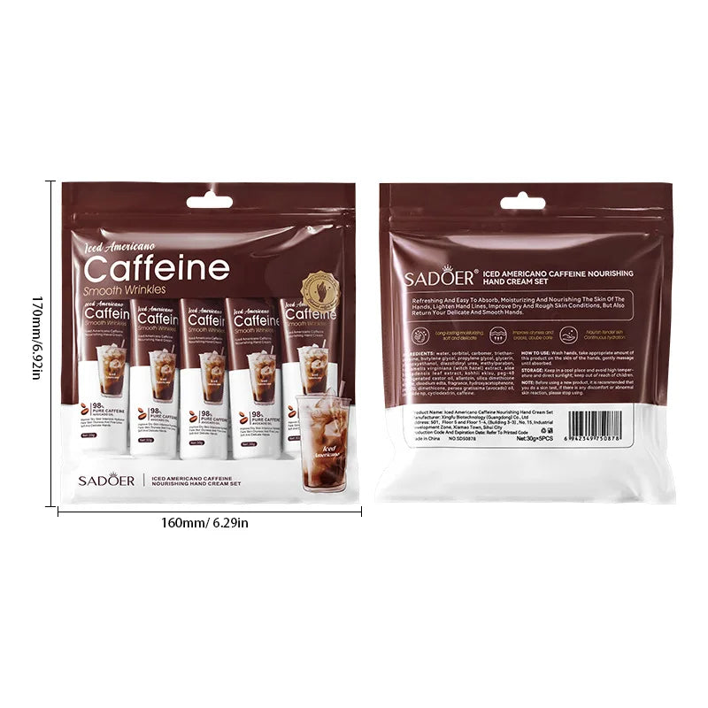 Ice American Coffee Hand Cream Set Deeply moisturizes and protects hands during the autumn and winter seasons.