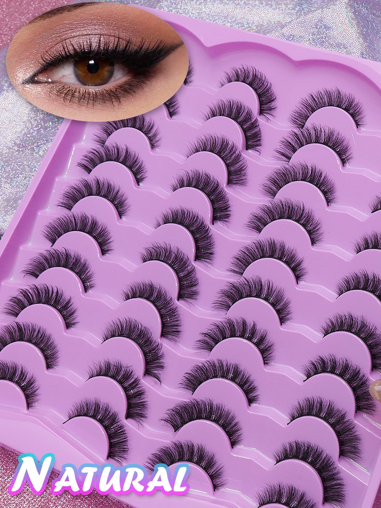 20 pairs natural False eyelashes fluffy soft dramatic 3D mink eye black thin and long eyelashes thick False eyelashes extended