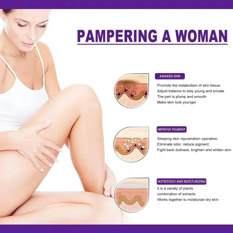 Whitening Cream Private Parts Underarm Bleaching Whiten Butt Knee Brighten Inner Thigh Intimate Parts Dark Remove Melanin