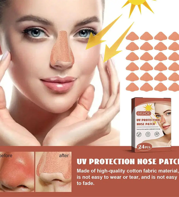 4type Outdoor UV Cut Eye Patch Nose Sunscreen Nose Patch Sunscreen Mask Soothing Sunscreen Face Protector Anti Sun For Skin Care - BlissFully