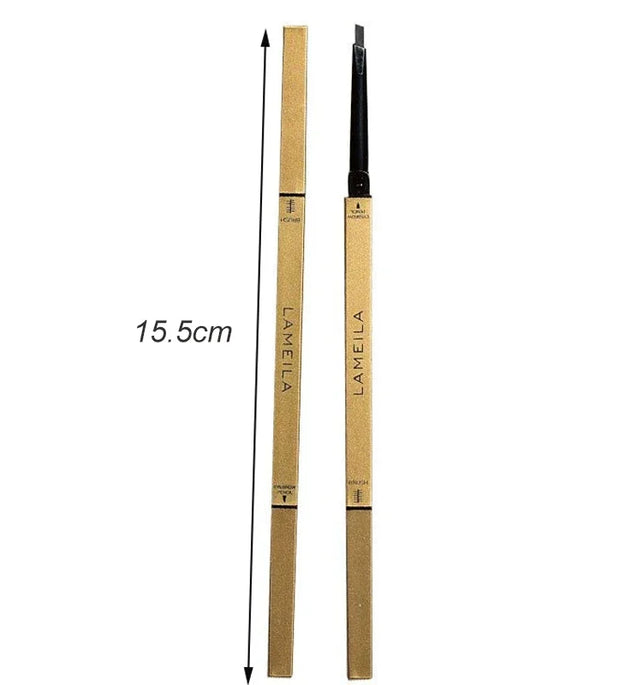 5 Color Waterproof Matte Eyebrow Pen Makeup Double Head Long Lasting Brown Non-Smudged Eye Brow Pencil Tint with Brush Cosmetics