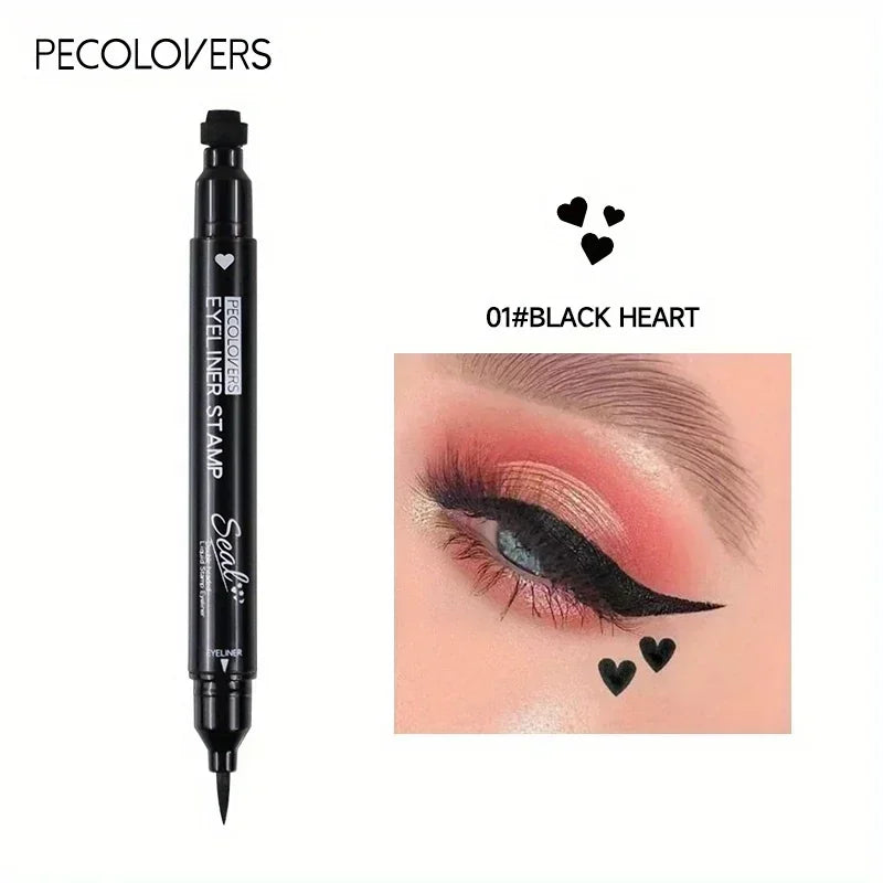 1PC Double-head, Waterproof, Smooth Finish, Quick Eye Makeup, Stamp Eyeliner, Create A Charming Halloween Christmas Eye Makeup