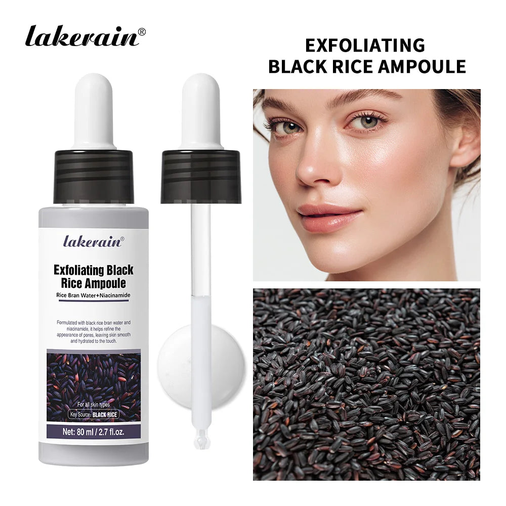 White Black Rice Peeling Essence Exfoliating Moisturizing Exfoliating Hydrating Serum Moisturizing Rice Toner Gentle Skin Care