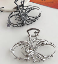 1Pcs Halloween Black Spider Hair Claw Clips with Pearl Charm Design,Metal Gothic Punk Hair Clips Strong Hold Hair Accessories - BlissFully