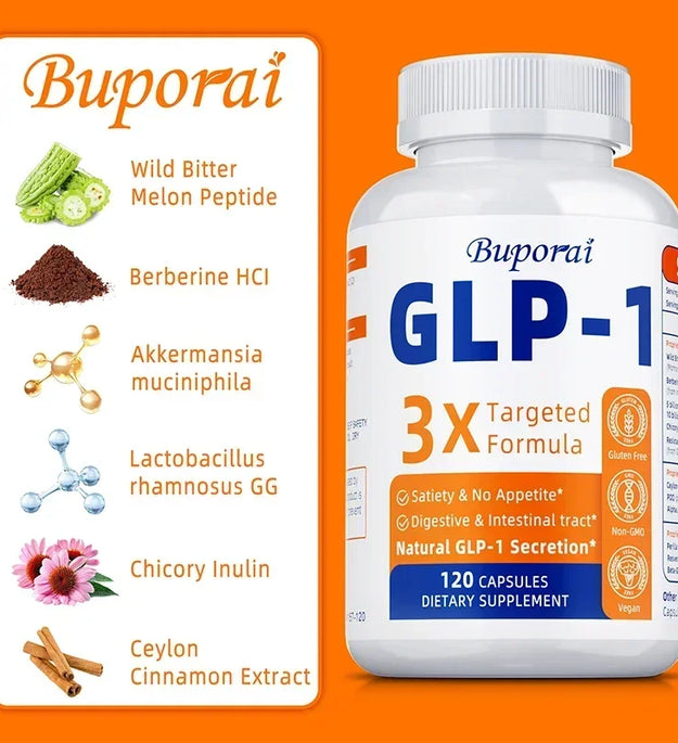 GLP-1 Supplement - Promote Metabolism, Enhance Intestinal Health, Control Appetite, Improve Immune Function, Anti-oxidationSuppl