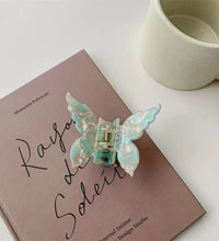 Super Fairy Three-Dimensional Butterfly Half-Tied Hair Back Of The Head Acetate Clip Hair Accessories For Women - BlissFully