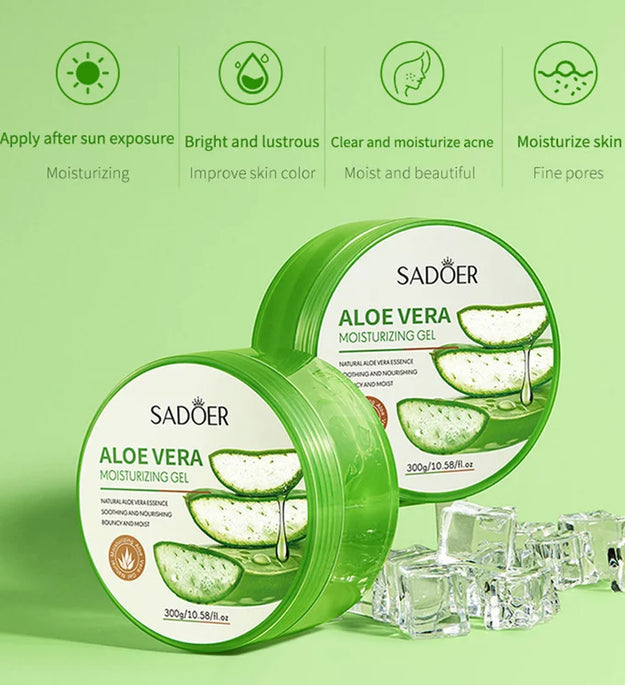 300g SADOER Aloe Vera Gel Creams Moisturizing Brightening Nourishing Firming Hydrating Face Cream Facial Skin Care Products