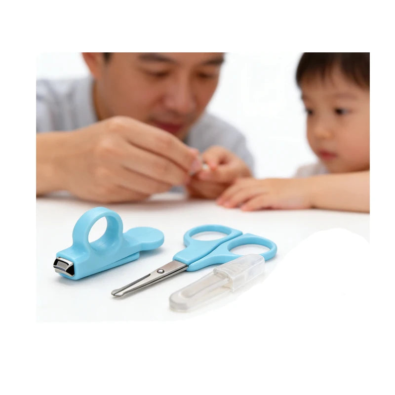 3-in-1 Baby Manicure Kit and Pedicure Set Include Baby Nail Clippers,Tweezers,Scissors