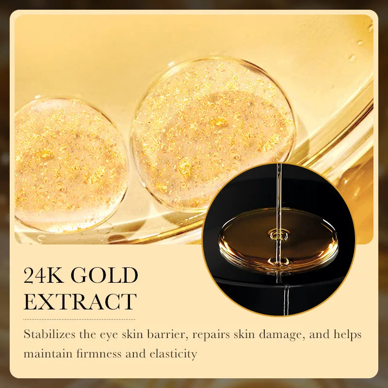 24k Gold Hyaluronic Acid Eye Cream Anti Dark Circles Eye Bags Firming Moisturizing Eyes Skin Care Prodcuts - BlissFully