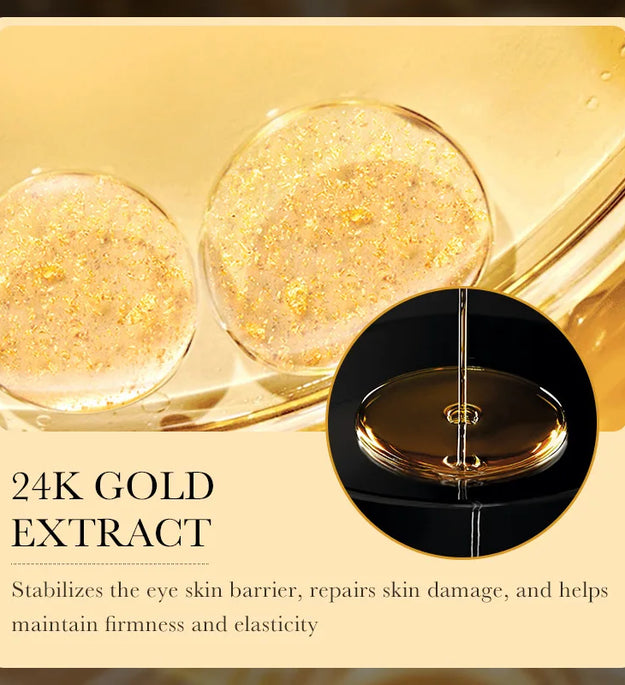 24k Gold Hyaluronic Acid Eye Cream Anti Dark Circles Eye Bags Firming Moisturizing Eyes Skin Care Prodcuts - BlissFully