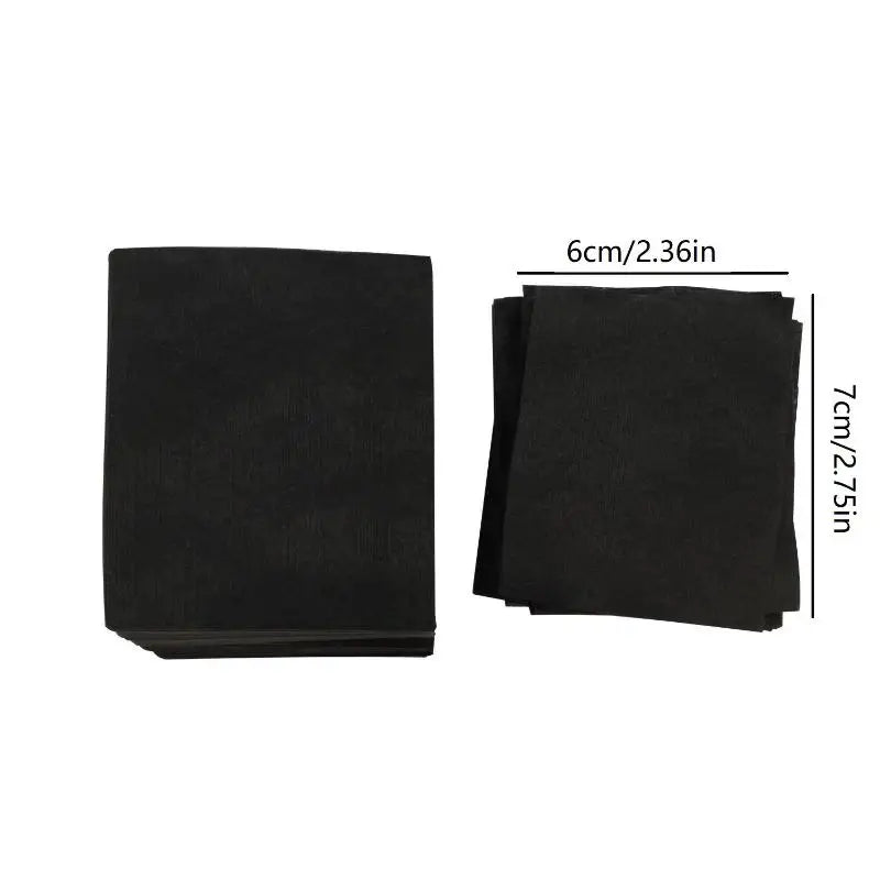 200Pcs Bamboo Charcoal Wet Compress Cotton Pads Disposable Black Makeup Remover Pads Facial Skin Wipe Cleaning Cotton Pads